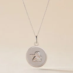 Pendentif Hannae Or Blanc