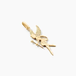 Pendentif Heliciane Fee Or Jaune