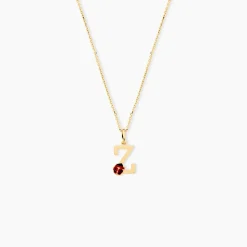 Pendentif Helidie Coccinelle Lettre Or Jaune
