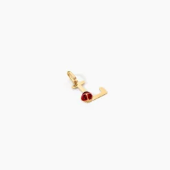 Pendentif Helidie Coccinelle Lettre Or Jaune