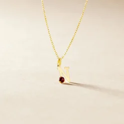 Pendentif Helidie Coccinelle Lettre Or Jaune