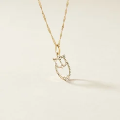 Pendentif Ilies Hibou Or Jaune