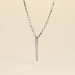 Pendentif Ionia Lettre Or Blanc