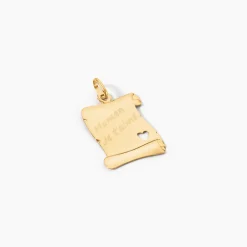 Pendentif Irenca Message Parchemin Or Jaune|Marc Orian Discount
