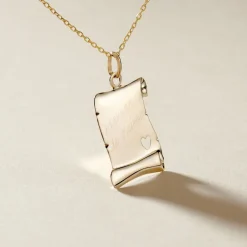 Pendentif Irenca Message Parchemin Or Jaune|Marc Orian Discount