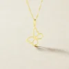 Pendentif Jaima Papillon Diamante Or Jaune