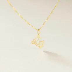 Pendentif Julius Scooter Or Jaune