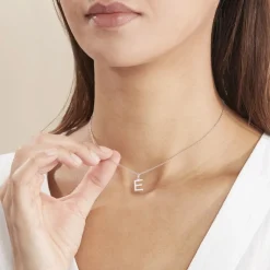 Pendentif Klementine Or Blanc Oxyde De Zirconium