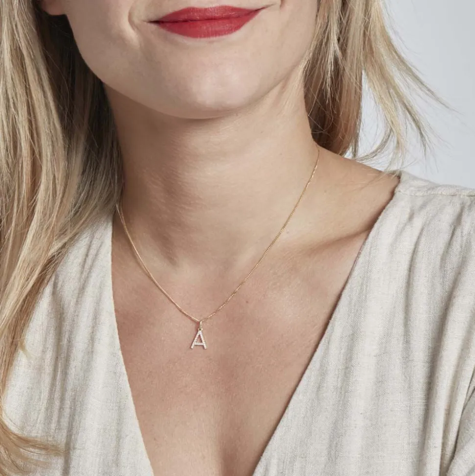 Pendentif Klementine Or Jaune Oxyde De Zirconium