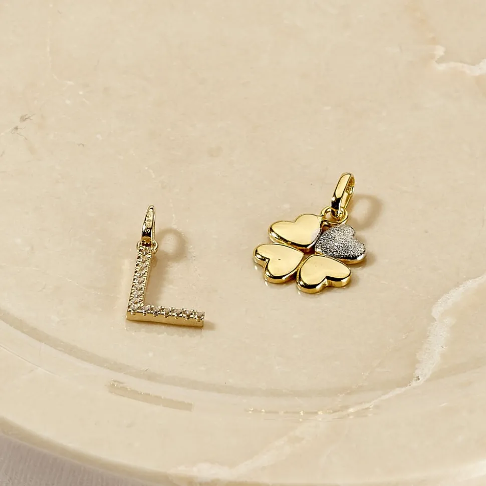 Pendentif Klementine Or Jaune Oxyde De Zirconium