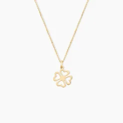 Pendentif Koulmia Trefle Or Jaune