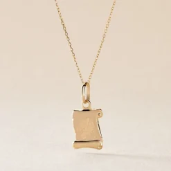 Pendentif Lamie Zodiaque Parchemin Or Jaune