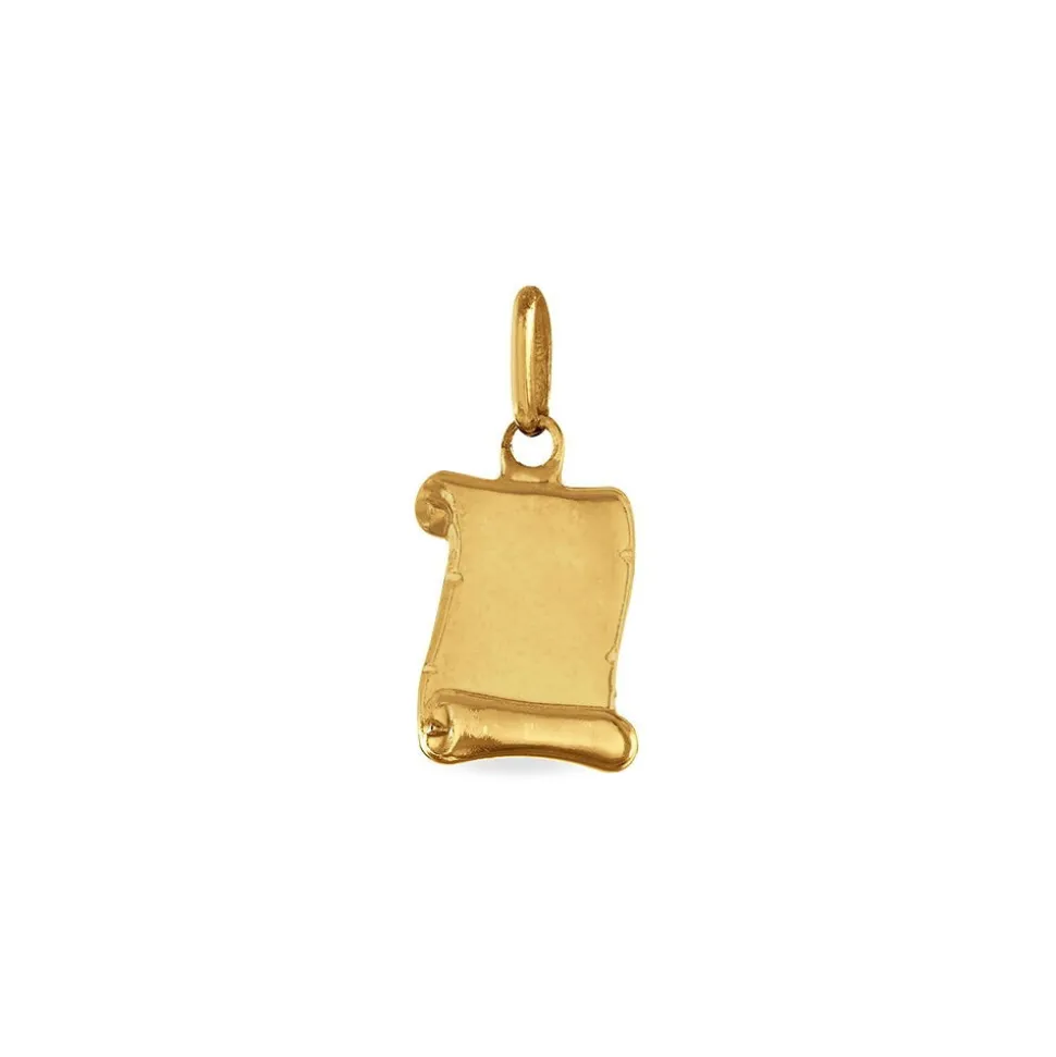 Pendentif Lamie Zodiaque Parchemin Or Jaune