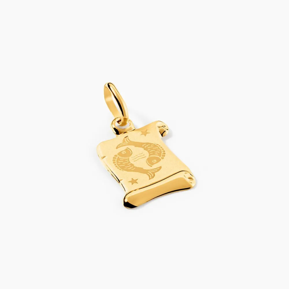 Pendentif Lamie Zodiaque Parchemin Or Jaune|Marc Orian Hot