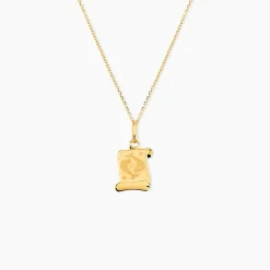 Pendentif Lamie Zodiaque Parchemin Or Jaune|Marc Orian Hot