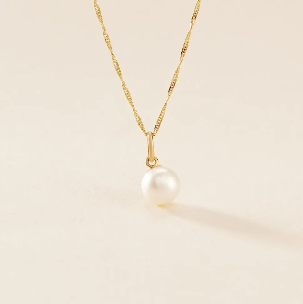 Pendentif Lenonie Or Jaune Perle De Culture