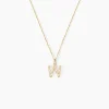 Pendentif Lettre W Or Jaune Oxyde|Marc Orian New