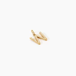 Pendentif Lettre W Or Jaune Oxyde|Marc Orian New