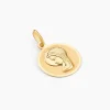 Pendentif Mary Vierge Rond Or Jaune