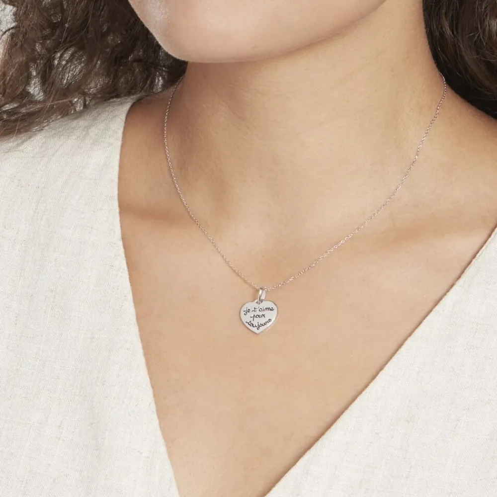 Pendentif Mayliss Argent Blanc|Marc Orian