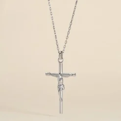 Pendentif Nessahae Argent Blanc