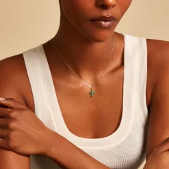Pendentif Or Jaune Emeraude|Marc Orian Outlet