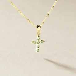 Pendentif Or Jaune Stanley Emeraude