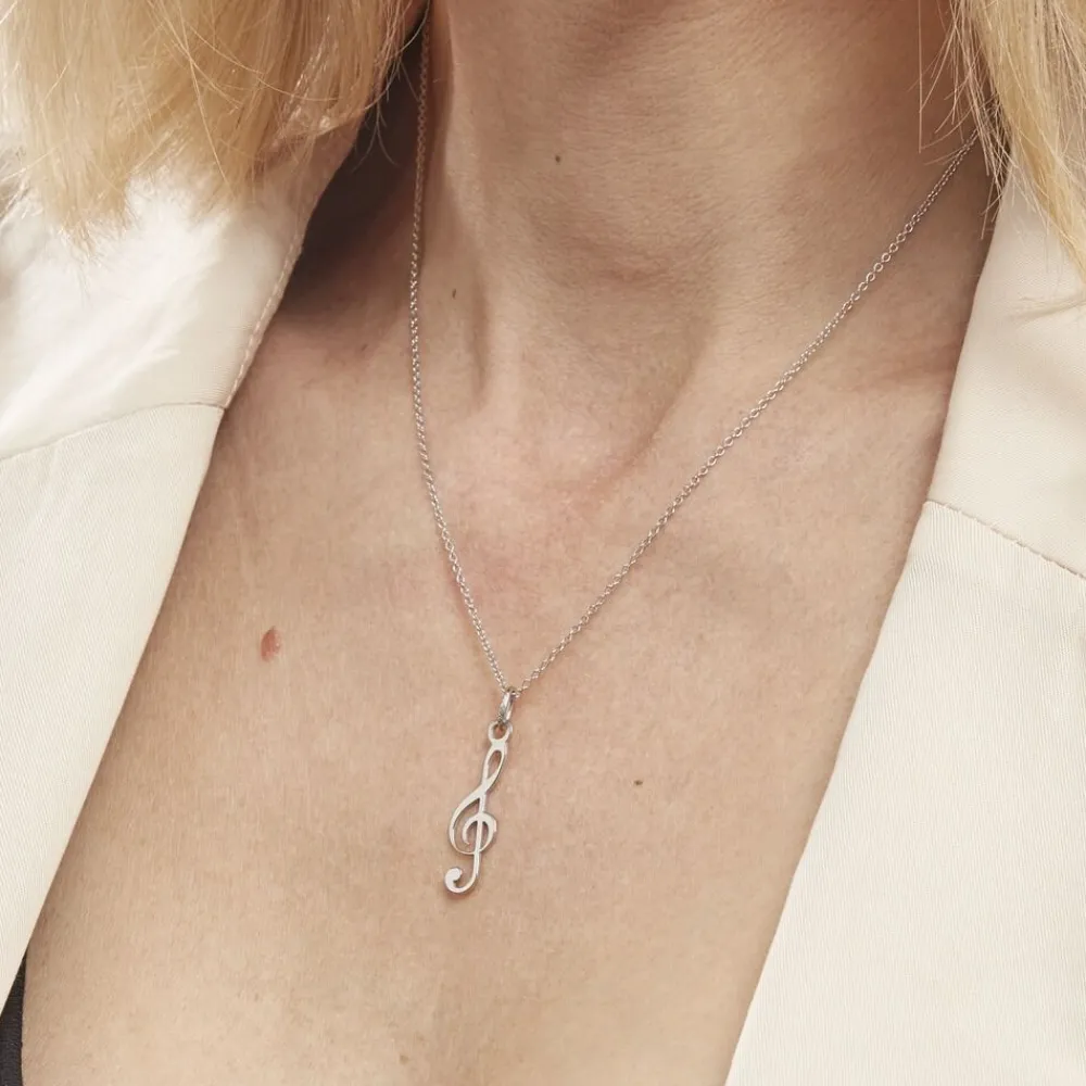 Pendentif Pio Argent Blanc|Marc Orian Online