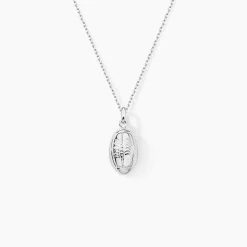 Pendentif Ruveyda Argent Blanc