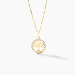 Pendentif Salvy Or Jaune Oxyde De Zirconium