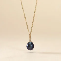 Pendentif Severiane Or Jaune Perle De Culture
