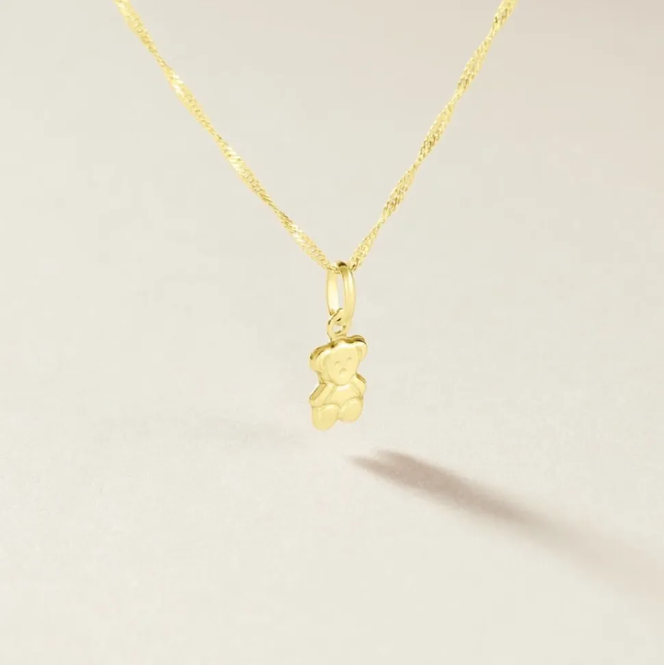 Pendentif Songea Ourson Or Jaune