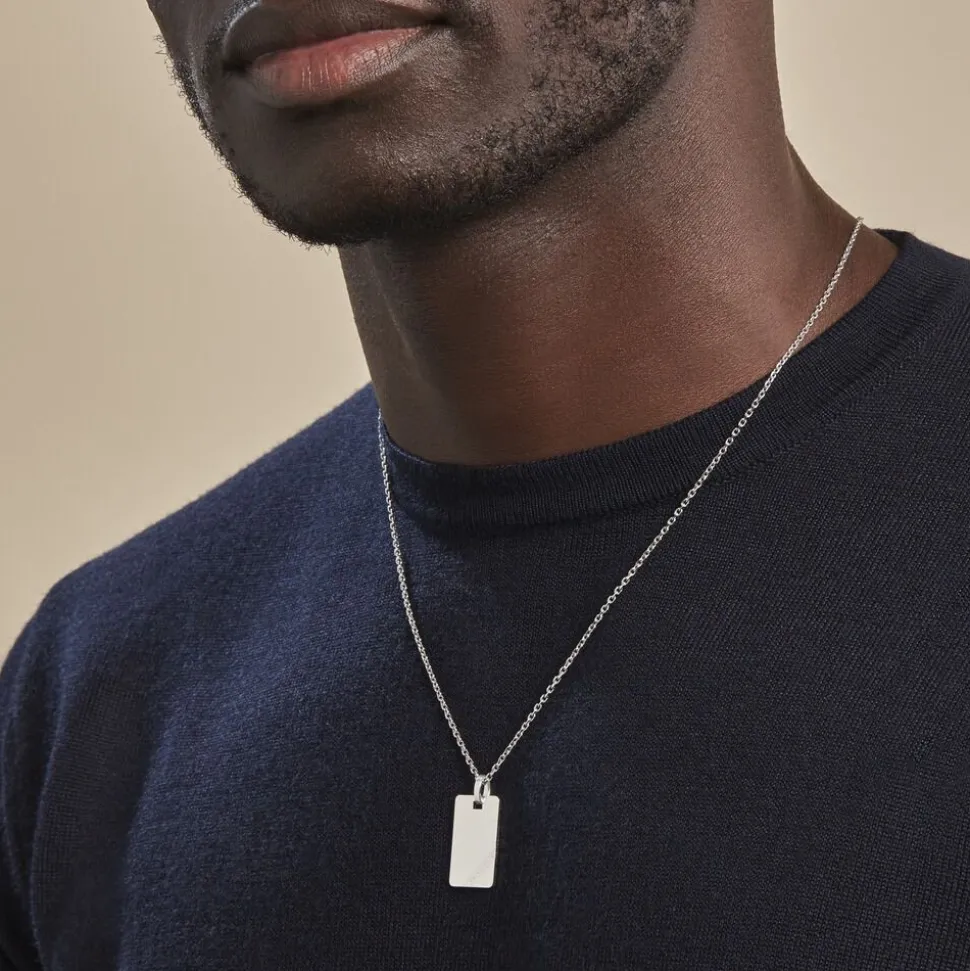 Pendentif Tao Argent Blanc