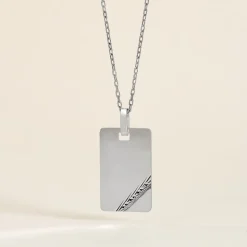 Pendentif Tao Argent Blanc