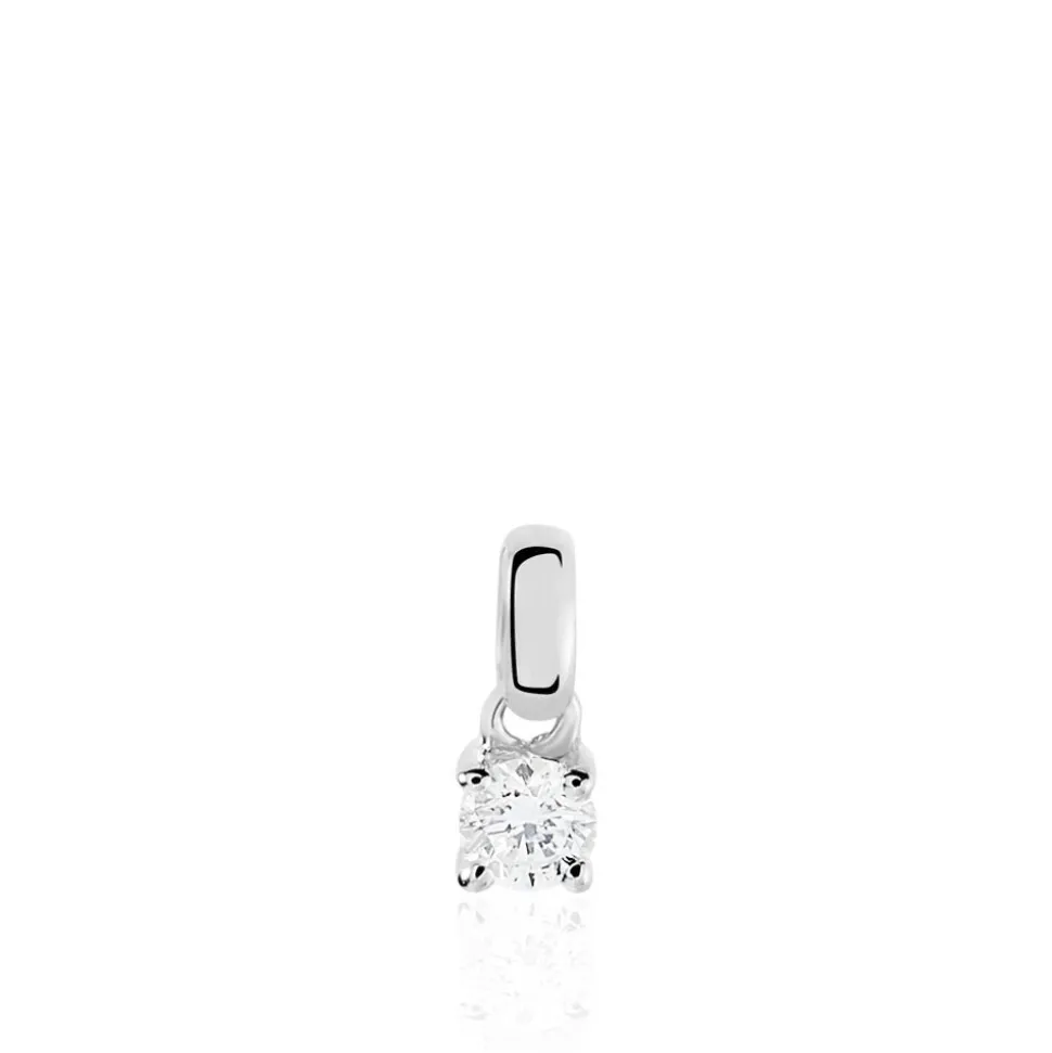 Pendentif Victoria Or Blanc Diamant
