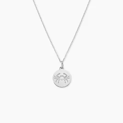 Pendentif Zodiaque Rond Argent Blanc|Marc Orian Hot