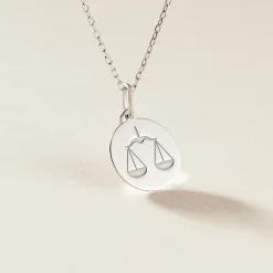 Pendentif Zodiaque Rond Argent Blanc|Marc Orian Best