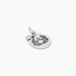 Pendentif Zodiaque Rond Argent Blanc|Marc Orian Hot