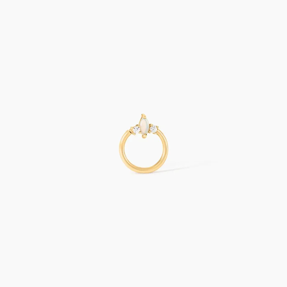 Piercing Babs Or Jaune Opale Oxyde De Zirconium