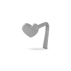 Piercing De Nez Deodate Coeur Or Blanc|Marc Orian