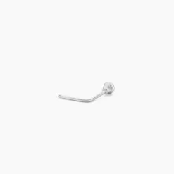 Piercing De Nez Fethi Serti Clos Or Blanc Oxyde De Zirconium|Marc Orian Online