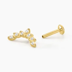 Piercing D'hélix Annecy Acier Jaune Cristal|Marc Orian