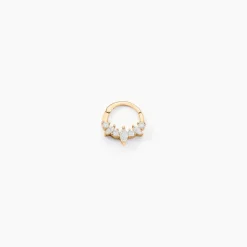 Piercing D'oreille Et/ou De Nez Unitaire Pru Or Jaune Oxyde Zirconium