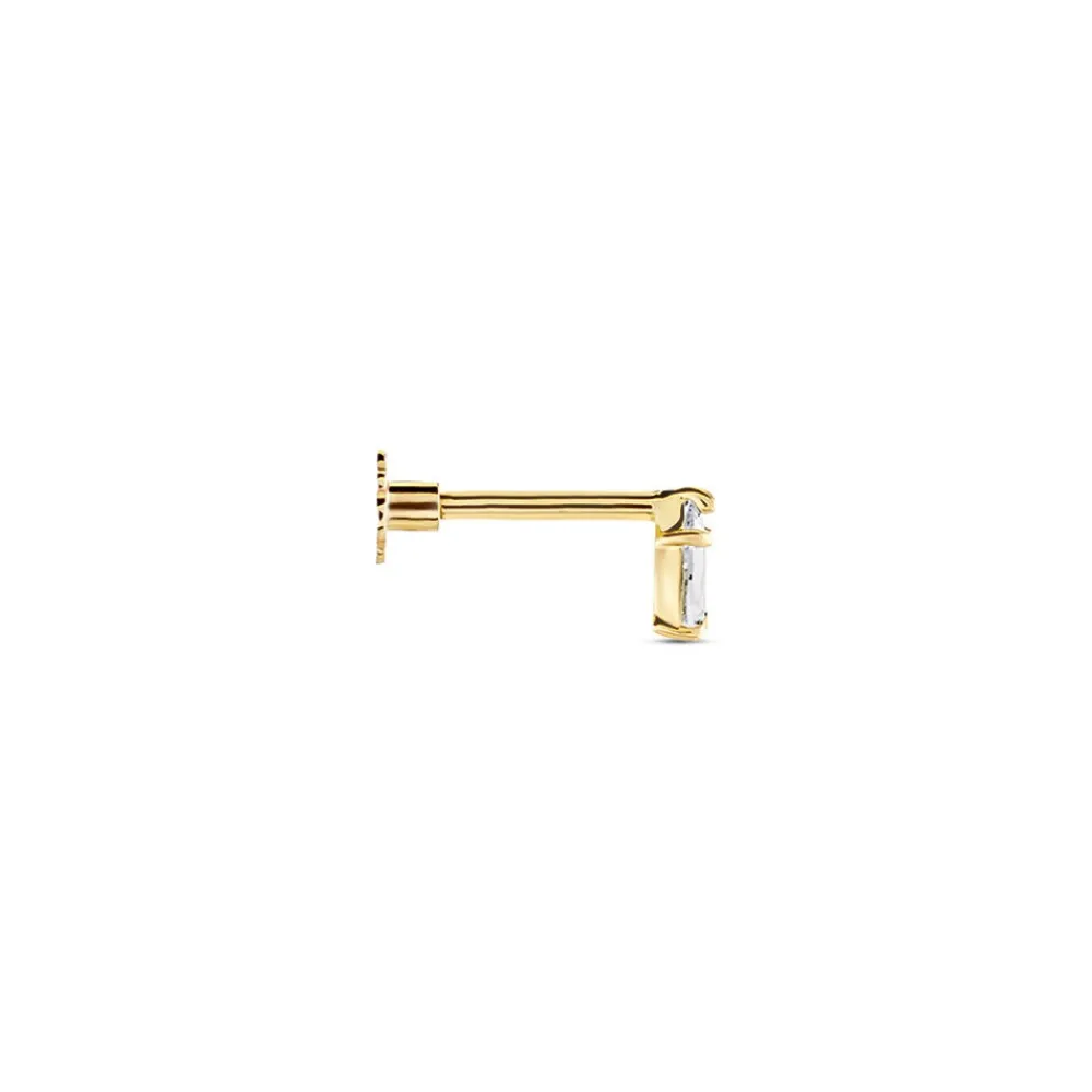 Piercing D'oreille Or Jaune Artemia Oxyde De Zirconium|Marc Orian Discount