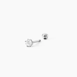 Piercing D'oreilles Joanina 2 Or Blanc Oxyde|Marc Orian Best