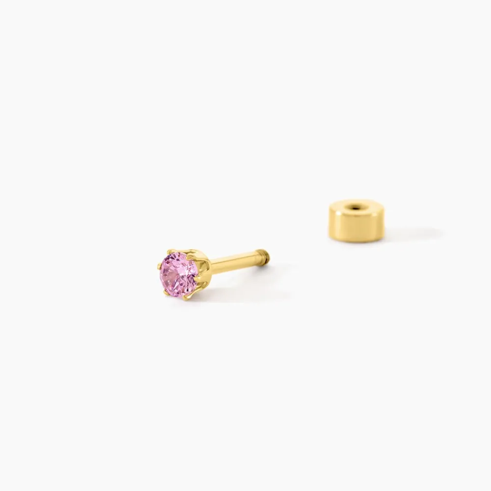 Piercing D'oreilles Unitaire Acier Doré Piia Oxyde De Zirconium|Marc Orian Discount