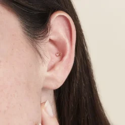 Piercing D'oreilles Unitaire Acier Doré Piia Oxyde De Zirconium|Marc Orian Discount