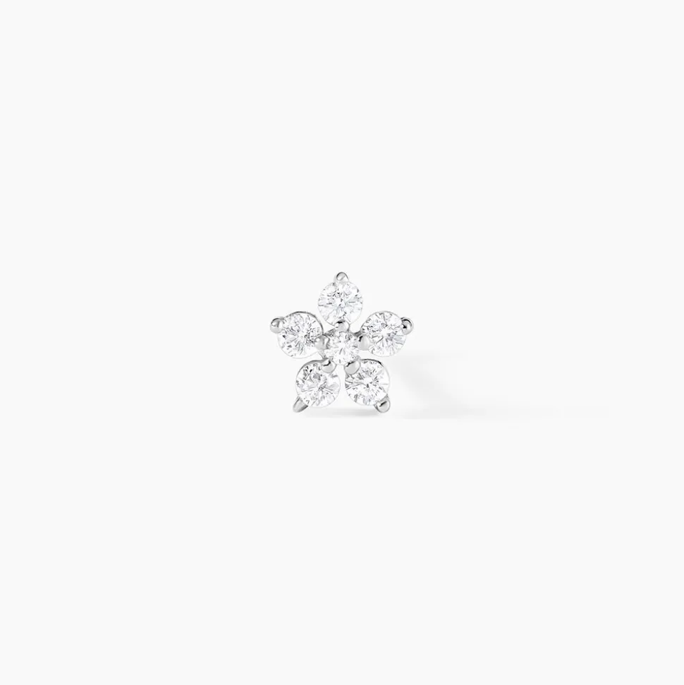 Piercing D'oreille Unitaire Argent Percy Oxyde De Zirconium