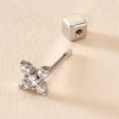 Piercing D'oreille Unitaire Argent Galihya Oxydes De Zirconium|Marc Orian New