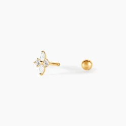 Piercing D'oreille Unitaire Eugênia Or Jaune Oxyde De Zirconium|Marc Orian New